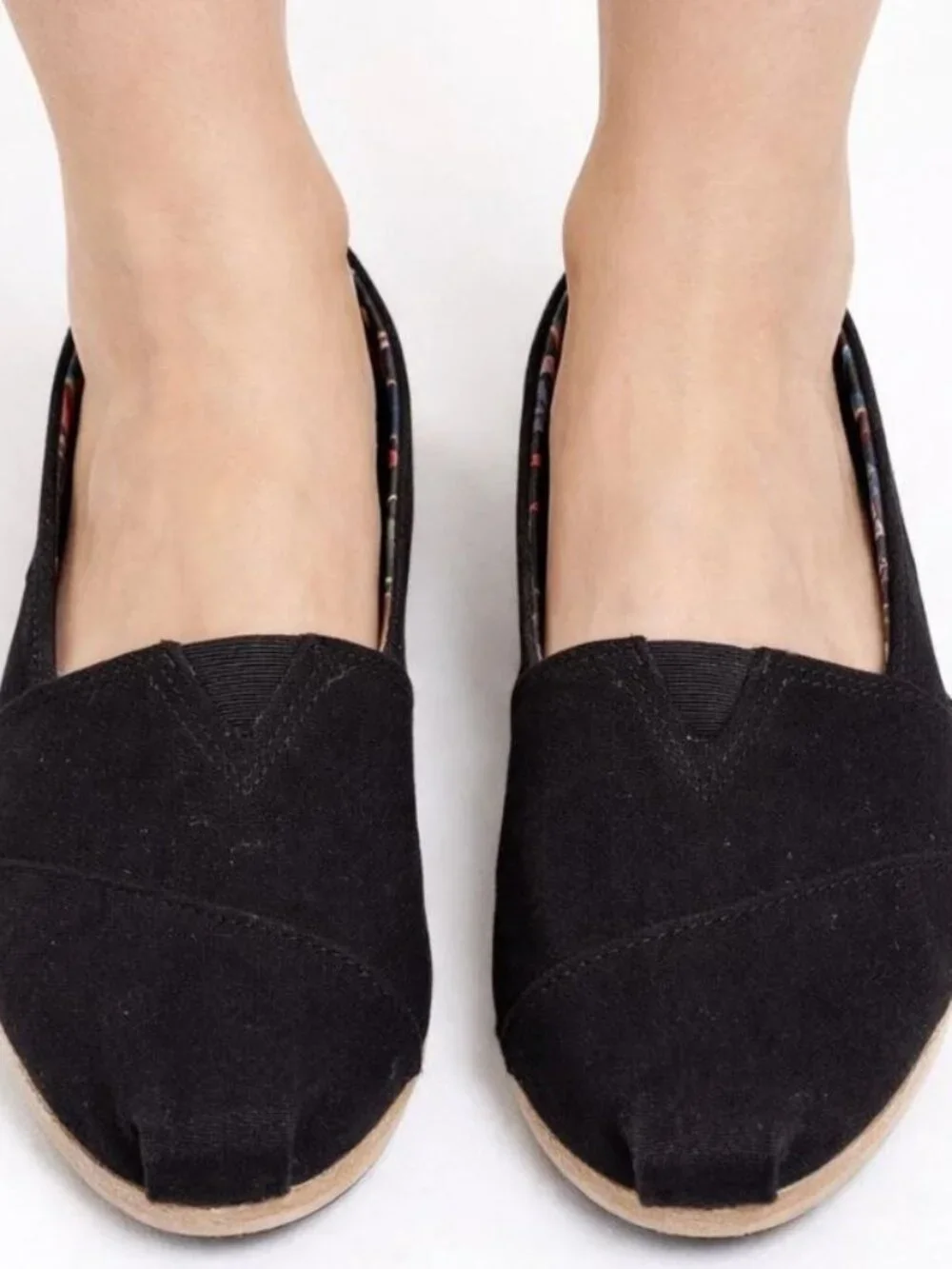 Women's BOBS Skechers, Black Espadrilles, Size 8, Slip-On Shoes